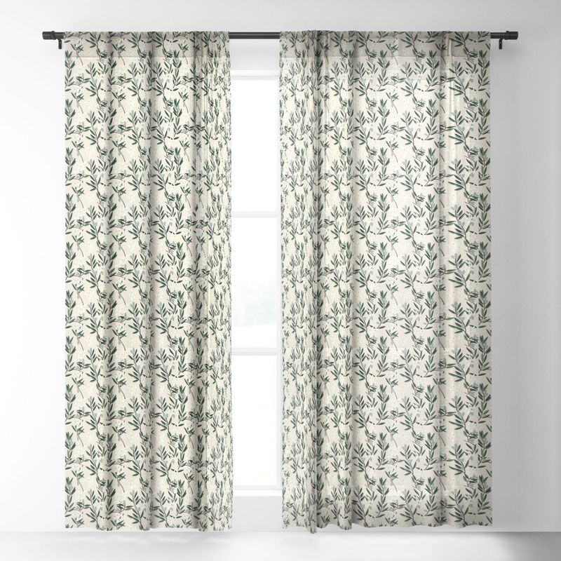 Holli Zollinger Floral Bloom Single Panel Sheer Window Curtain - Deny Designs, 2 of 7