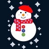 Men's Design By Humans Christmas Snowman By ScarDesign Tank Top - 2 of 3