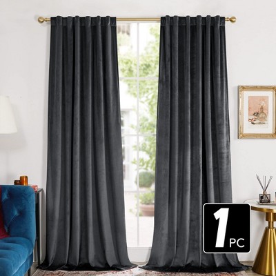 Deconovo 2 Panels Dutch Velvet Blackout Curtains, Hidden Tab Top, Thermal Drapes for Living Room