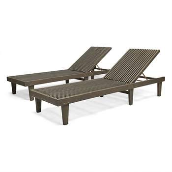 2pk Nadine Wooden Chaise Lounge - Christopher Knight Home