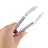 Unique Bargains Kitchen Metal Salad Ice Cake Bread Food Clip Clamp Tongs Silver Tone 3 Pcs - 3 of 4