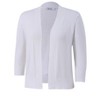 Clearlove Women's 3/4 Sleeve Cropped Cardigan Sweaters Open Front Bolero Short Shrugs - 2 of 4
