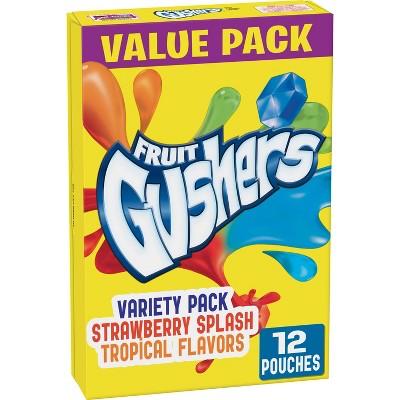 Fruit Gushers Fruit Flavored Snacks Value Pack -0.75oz