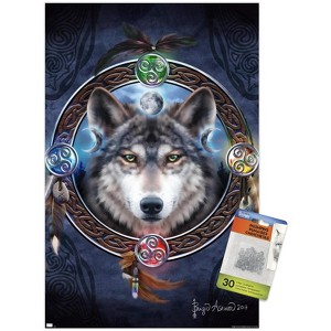 Trends International Brigid Ashwood - Celtic Wolf Guide Unframed Wall Poster Prints - 1 of 4