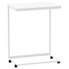 vidaXL Side Table with Wheels White 21.7 in.x13.8 in.x27.6 in. Engineered Wood - 2 of 4