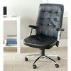 Olga Desk Chair - Black - Safavieh - image 2 of 4