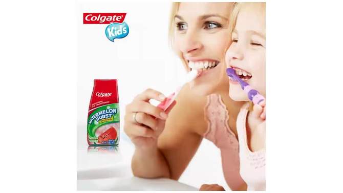 Colgate 2-in-1 Kids Toothpaste and Anticavity Mouthwash - Watermelon Burst - 4.6oz, 2 of 10, play video