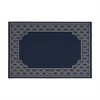 SKRAN Wavy Stripe Modern Indoor Outdoor Area Rug, Farmhouse Transitional Coastal,Bedroom,Kitchen,Backyard,Patio,Non Shedding 5'3"x7' - 4 of 4