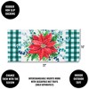 0.25 In Merry & Bright Poinsettia Mat Sassafras Floral Christmas Door Mat - 2 of 3