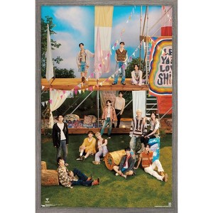 Trends International SEVENTEEN 11TH MINI ALBUM 'SEVENTEENTH HEAVEN' / PM 2:14 Ver. Framed Wall Poster Prints - 1 of 4