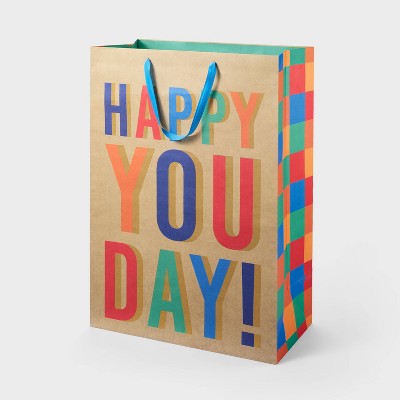 Happy Birthday Print Wrapping Paper Blue - Spritz™