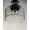 Maxim Lighting Acadia 3 - Light Semi-Flush Mount in  Black - image 2 of 3