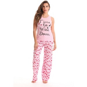 Just Love Womens Tank & Pant Cute Pajama Set - Ribbed PJ Sets Sleepwear Loungewear - 1 of 3