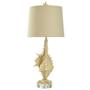 Porthaven Coastal Conch Body Table Lamp Clear Finish - StyleCraft