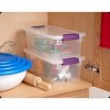 Sterilite Clear Plastic Latching Lid 66 Quart Storage Container Tote, 6 Pack and 6 Quart Shoe Box Bin, 12 Pack for Home Organization - 4 of 4