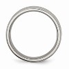 Black Bow Jewelry Titanium 6mm Polished Concave and Beveled Edge Band - 2 of 4
