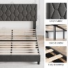 Acekool King Bed - Diamond Tufted Headboard - 4 of 4