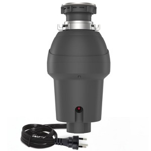 Garvee Garbage Disposal 1 HP, Continuous Feed Food Waste Disposer with Air Switch & Flange Seal, Stainless Steel Garbage Disposer - 1 of 4