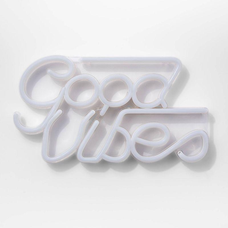 Neon Wall Sign White - Room Essentials™, 1 of 12