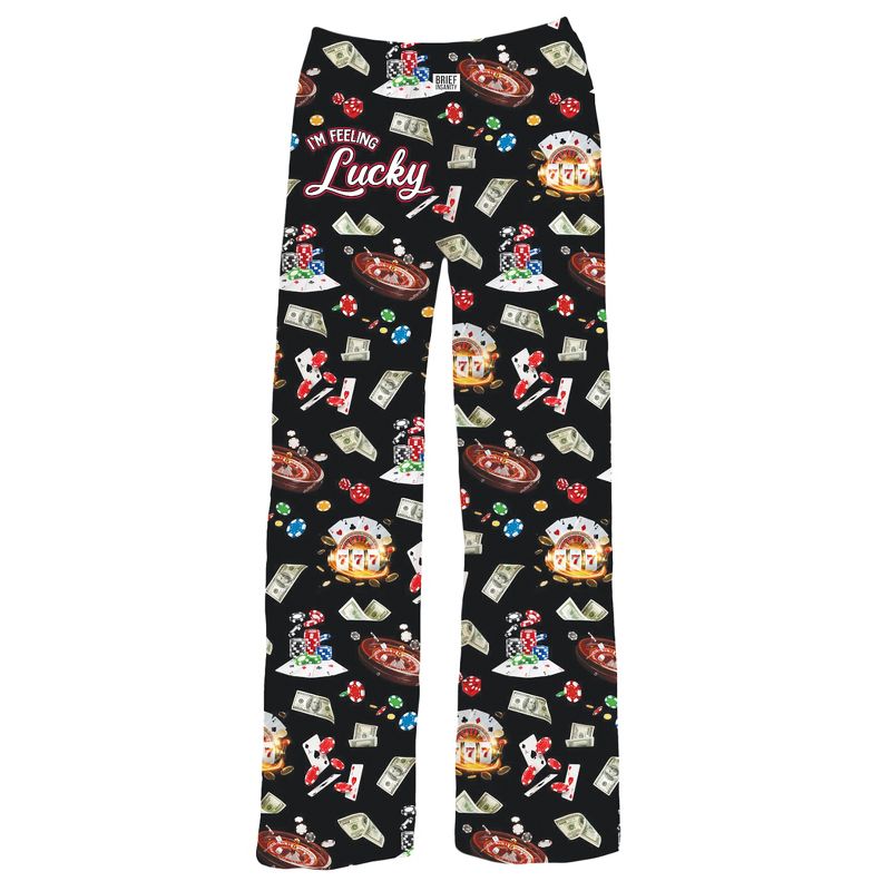 Collections Etc Comfortable I'm Feeling Lucky Drawstring Lounge Pants, 2 of 5