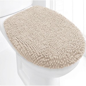 Home Mart Goods Birch Soft Cozy Plush Chenille Toilet Seat Cover - 18"x18" - 1 of 3