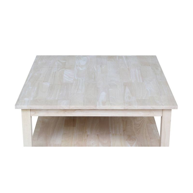 Solano Square Coffee Table Unfinished - International Concepts, 5 of 7