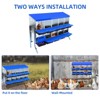 Jojoka Chicken Nesting Box with Roll Away Egg Tray, Metal Nesting Boxes for Chickens, Large Holes, Egg Protection, Two Mounting Options - 3 of 4