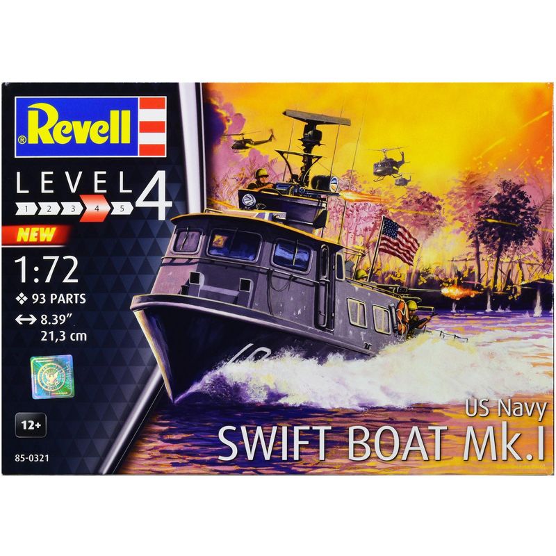 Level 4 Model Kit US Navy Swift Boat Mk.I 1/72 Scale Model by Revell, 1 of 6