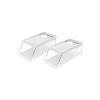 OU Soda Can Organizer for Refrigerator Set of 2, Clear Rolling Can Dispenser for Fridge / Pantry, Soda Can Rack Kitchen Organizers, BPA Free - 2 of 2