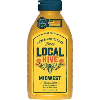 Local Hive Midwest Raw & Unfiltered Honey - 24oz
