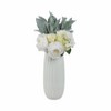 Sagebrook Home Ceramic Design Vase - Contemporary Decorative Flower Vase for Table Centerpiece or Home or Office Decor Accent - image 2 of 4