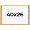 PosterPalooza | Minimalist Shadow Box Gold Picture Frame - UV Acrylic, Backing Board, Hanging Hardware - 2 of 4