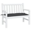 vidaXL Garden Bench Cushion Black 43.3"x19.7"x2.8" Oxford Fabric - 3 of 4