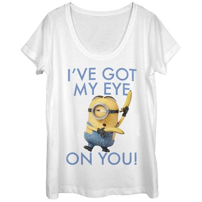 Women's Despicable Me Minion Eye on You Scoop Neck