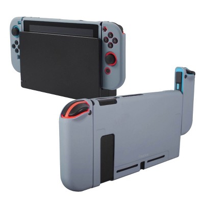 Insten Dockable Case For Nintendo Switch Console and Joycon Controllers, Detachable 3-in-1 Protective Soft TPU Cover, Lavender Gray