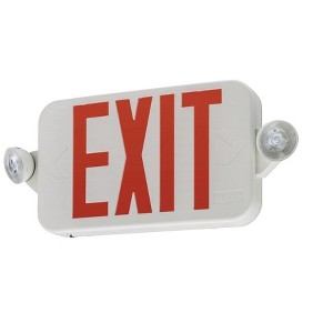 Lithonia Lighting 269XVW Exit Sign and Emergency Light, White - 1 of 1