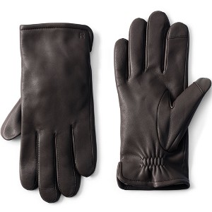 Lands' End Men's Cashmere Lined EZ Touch Leather Glove - 1 of 2