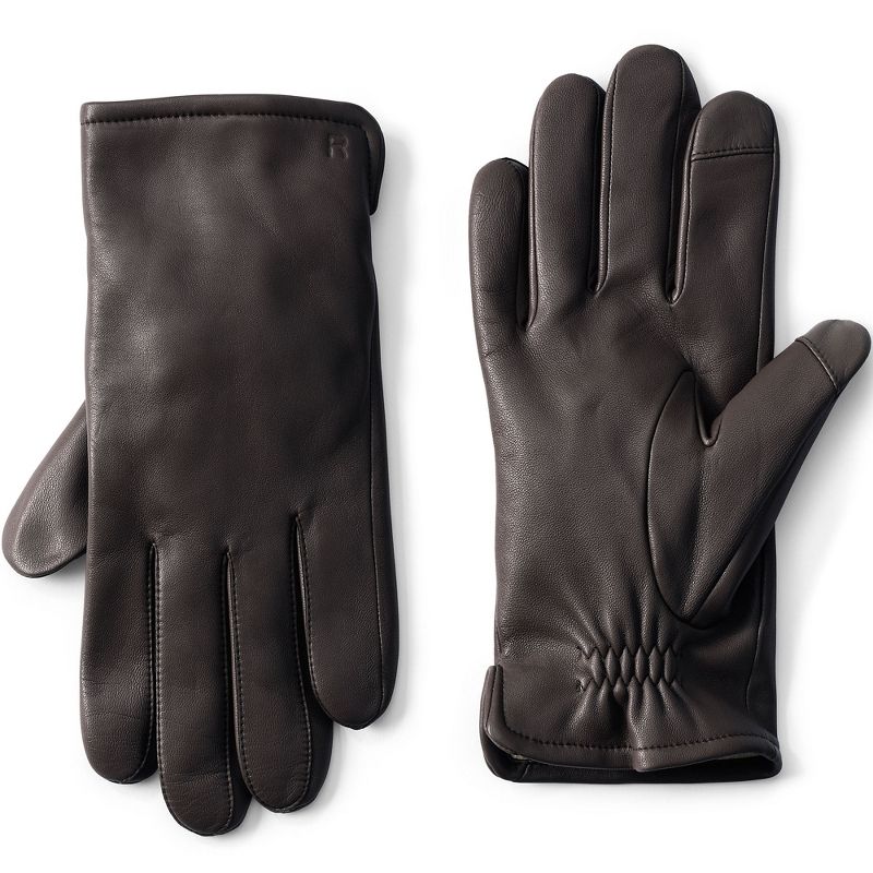 Lands' End Lands' End Men's Cashmere Lined EZ Touch Leather Glove, 1 of 3