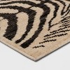 Washable Woven Zebra Accent Rug Black/Tan - Threshold™ - 3 of 4