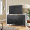 Mlezan 6 Door Metal Storage Cabinet,TV Stand Entertainment Center Media Console Table with Storage, Adjustable Feet（BLack） - 4 of 4