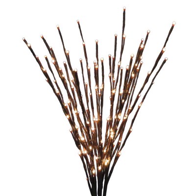 Celebrations Platinum LED Warm White 32 in. Light Burst Yard Decor