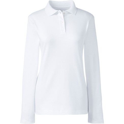 Women's Long Sleeve Feminine Fit Interlock Polo Shirt