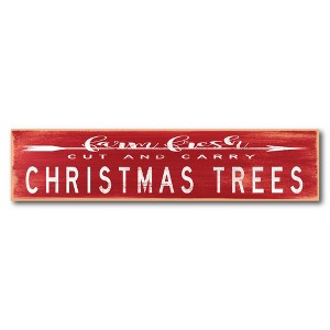 Courtside Market Farm fresh Christmas trees 6x24 Art Board - 1 of 3