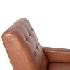 Merrick Lane Darcy Recliner Chair Mid-Century Modern Tufted Upholstery Ergonomic Push Back Living Room Recliner - 4 of 4