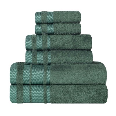 Cotton Medium Weight 6 Piece Bathroom Towel Set by Blue Nile Mills