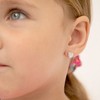Girls' Detailed Polish Heart Screw Back Sterling Silver Earrings - In Season Jewelry - 3 of 4