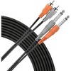 Livewire Essential Interconnect Dual Cable RCA Male to 1/4" TS Male - 3 of 3