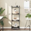 vidaXL Bookcase Storage Bookshelf Display Book Cabinet Black Engineered Wood - Black 15.7" 47.2" - 2 of 4