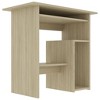 vidaXL Desk Sonoma Oak 31.5 in.x17.7 in.x29.1 in. Engineered Wood - 4 of 4