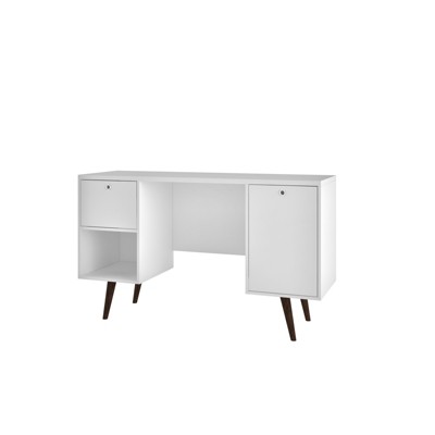 Edgar 1 Drawer Mid Century Office Desk - Manhattan Comfort